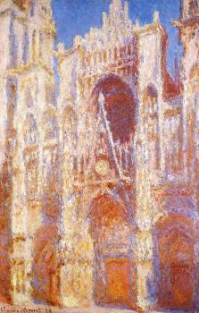 Claude Oscar Monet : Rouen Cathedral, Sunlight Effect III